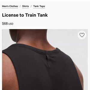 lululemon athletica licensed to train Black Men's Tank Top